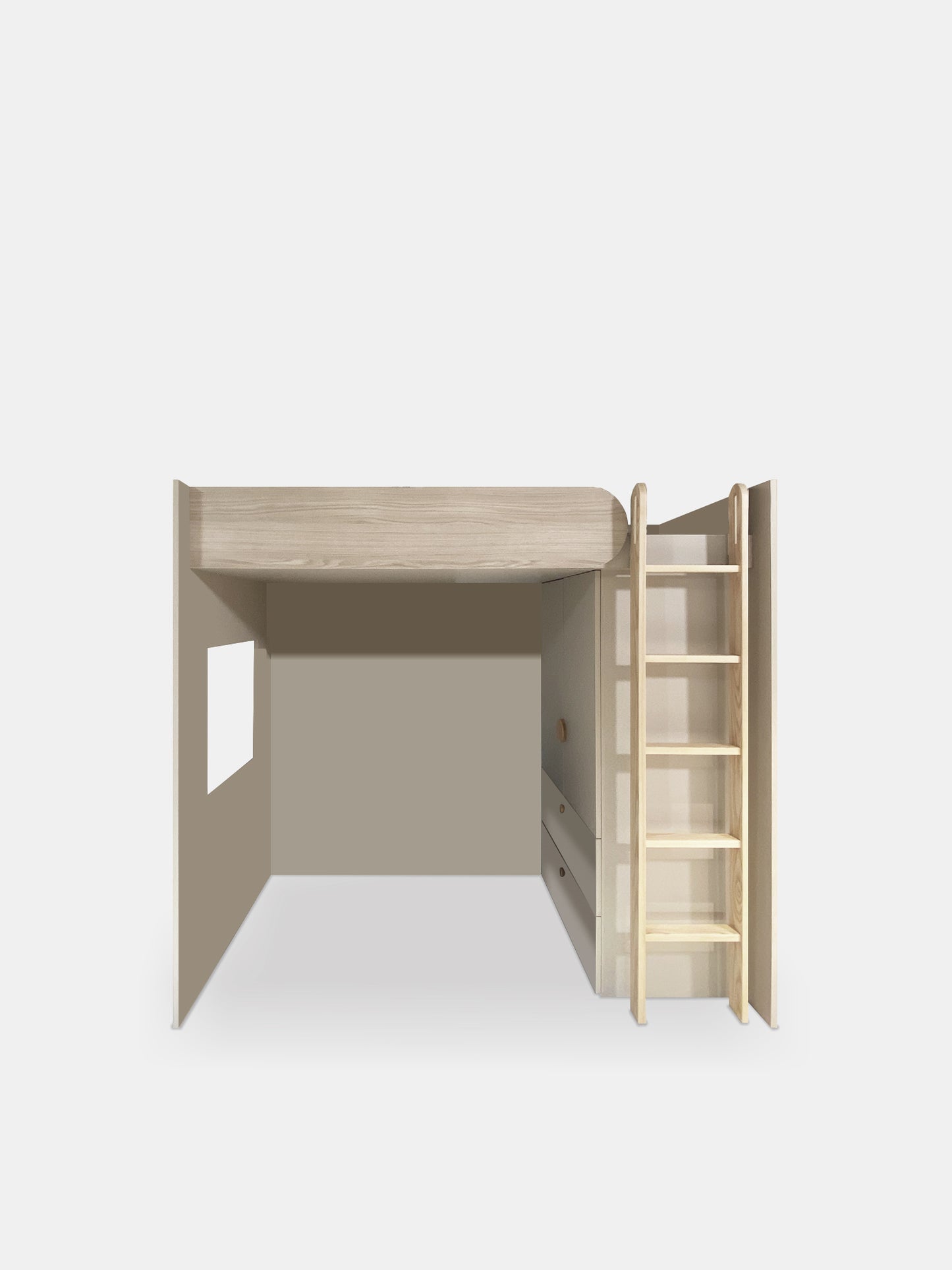 Calm Kid Loft Bed with Wardrobe 2011
