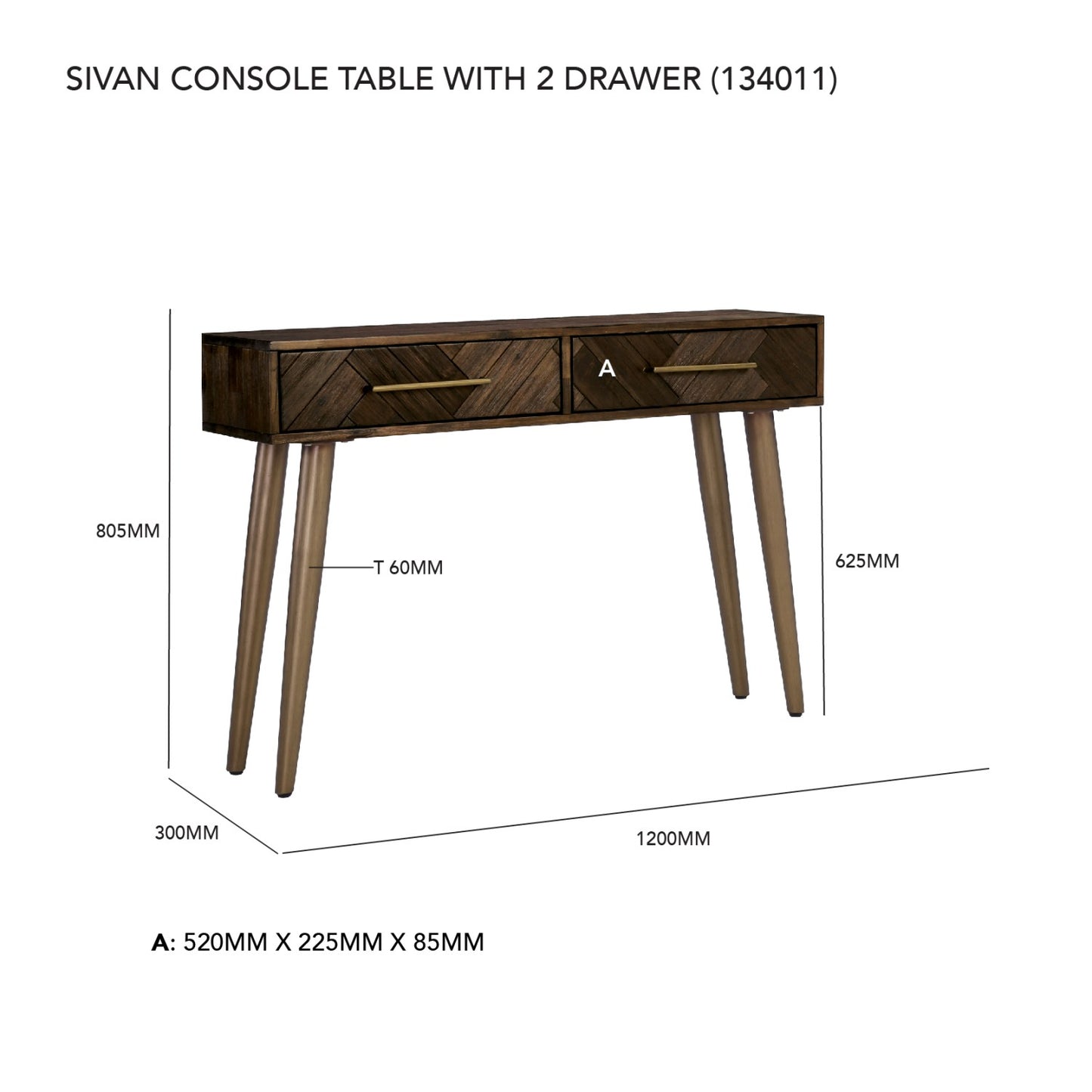 SIVAN CONSOLE TABLE  822/1809