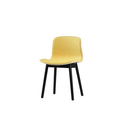 Adapt Front Upholstered Chair with Wood Base 4012